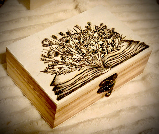Floral Book Keepsake Box