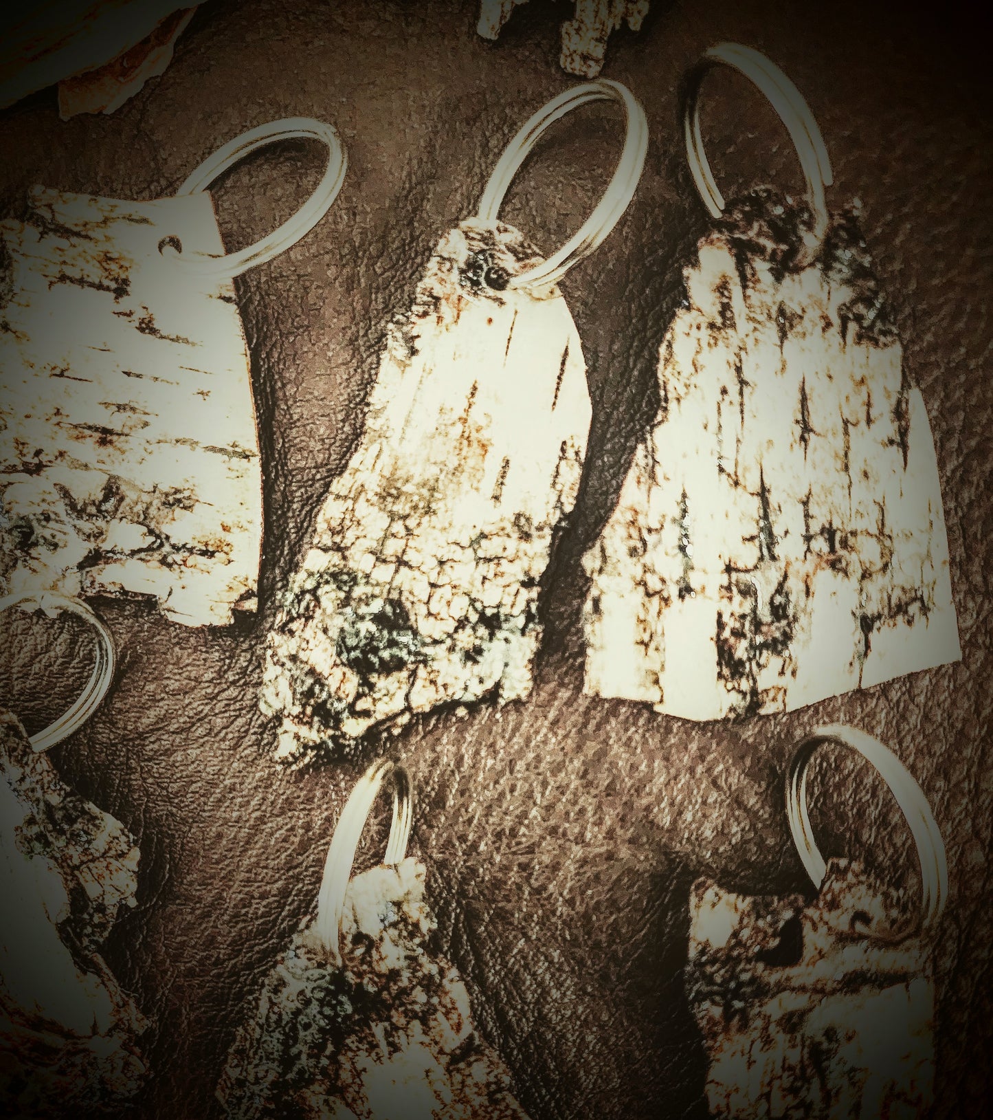 Birch Bark Keychain
