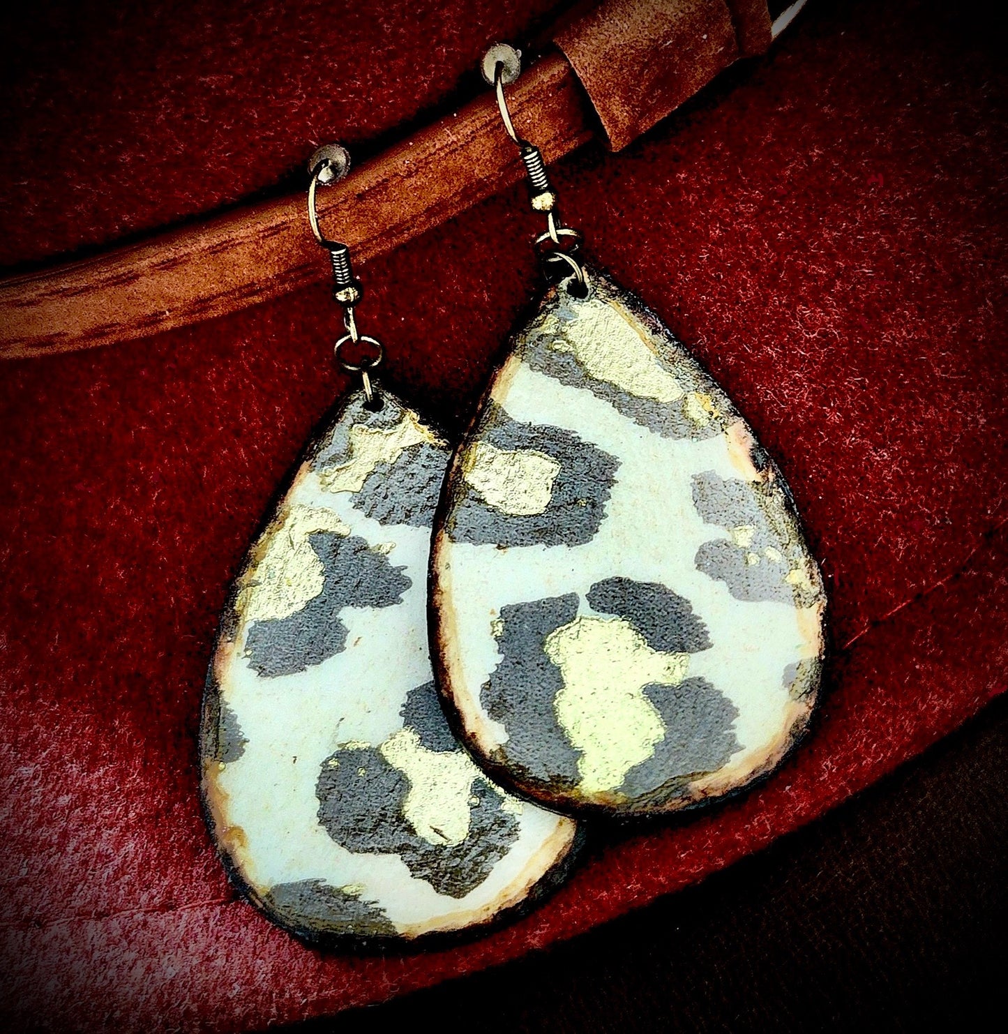 Feral Burned Drop Earrings