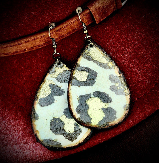 Feral Burned Drop Earrings