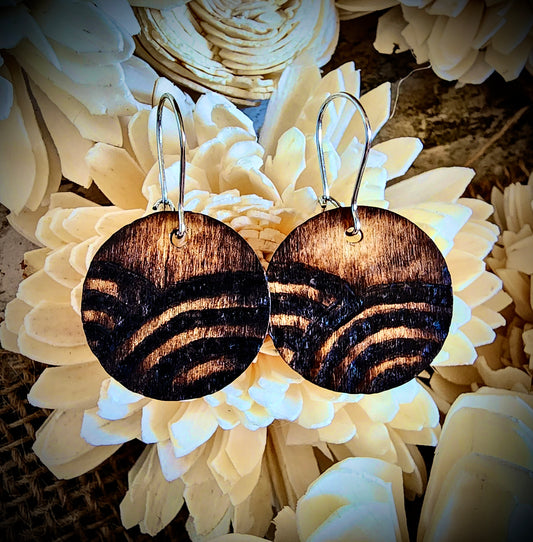 Striped Arc Earrings