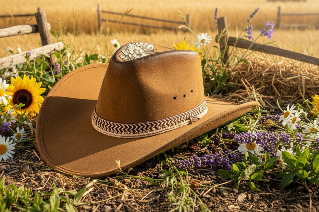 Floral ‘Stay Wild’ Cowboy Hat
