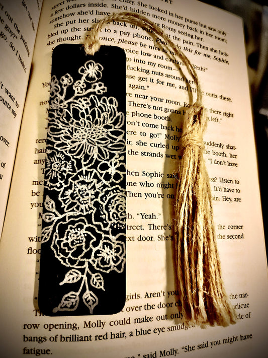 Painted Wood Bookmark