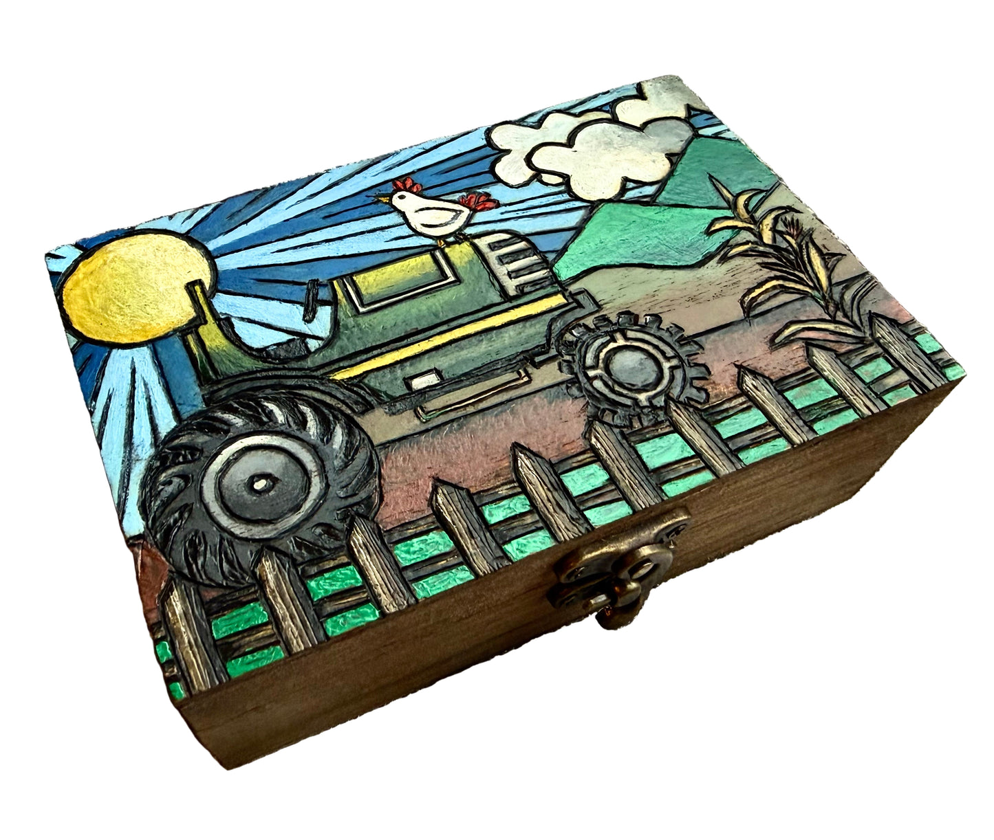 Wooden Tractor Box