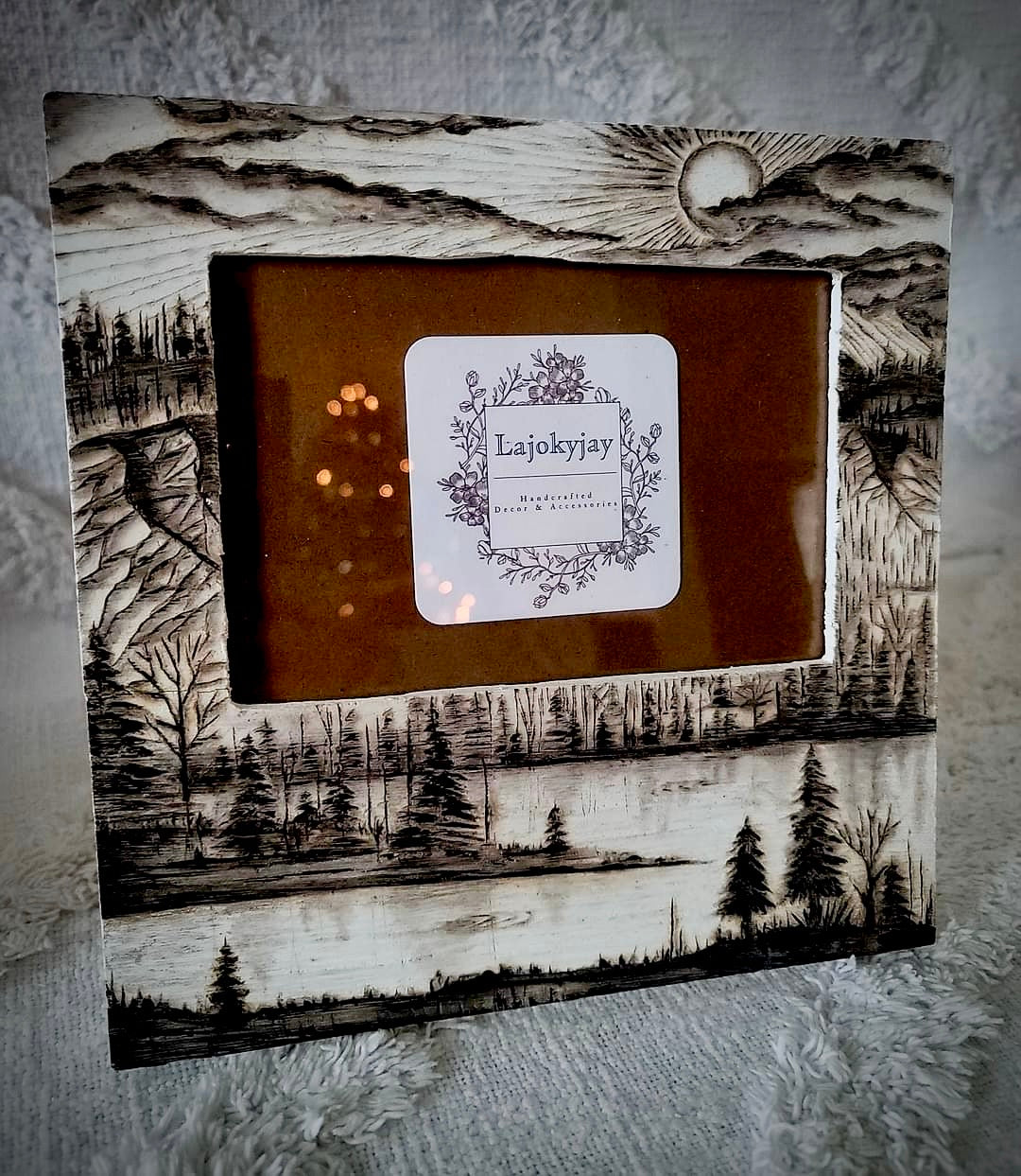 Country Lake Picture Frame