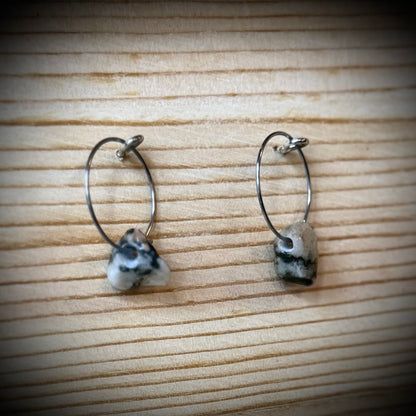 Assorted Vermont River Rock Dangle Earrings