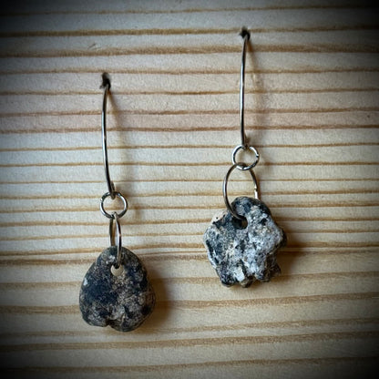 Assorted Vermont River Rock Dangle Earrings