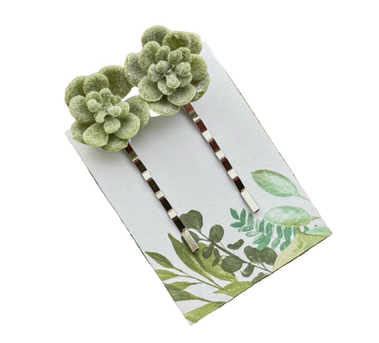 Succulent Bobby Pins