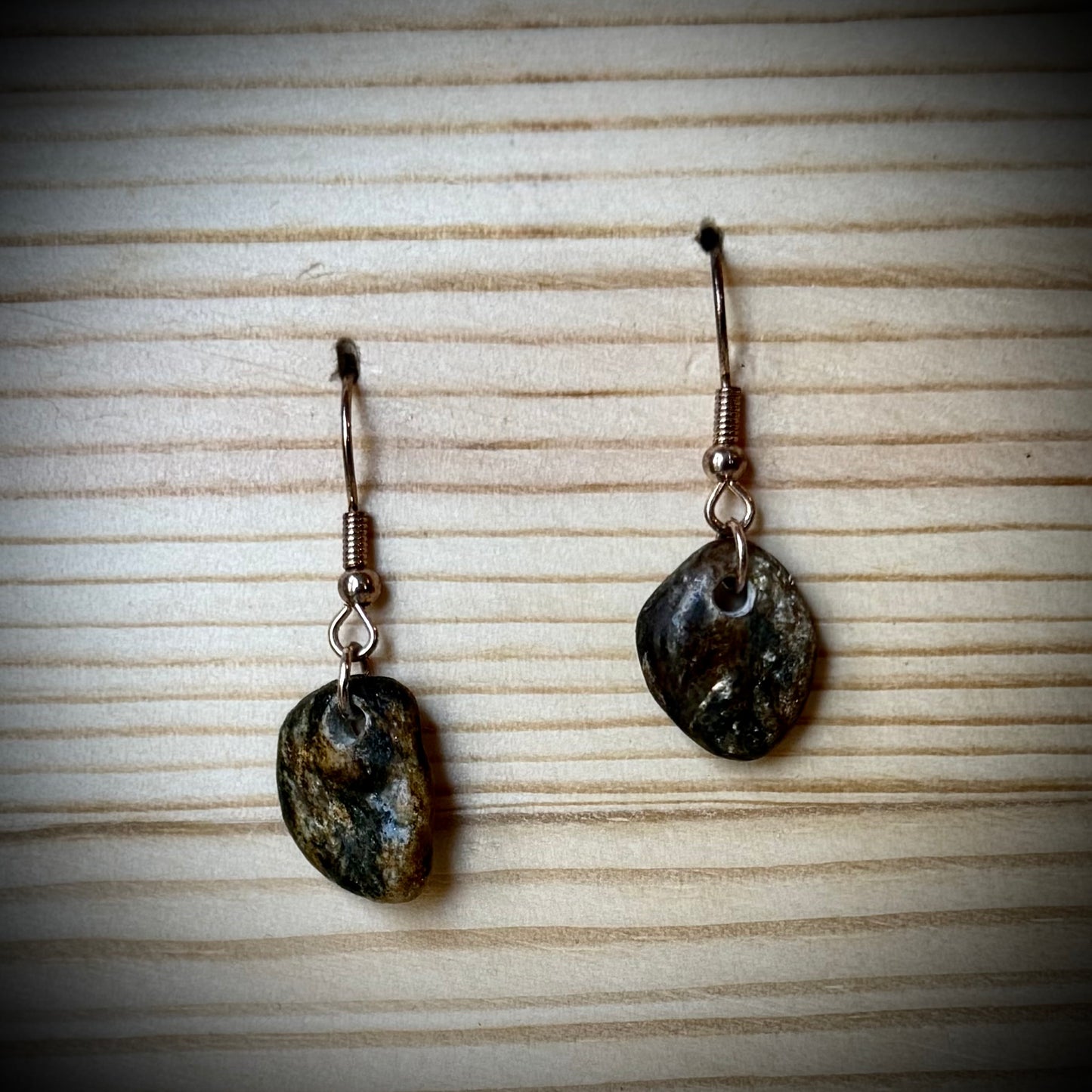 Assorted Vermont River Rock Dangle Earrings