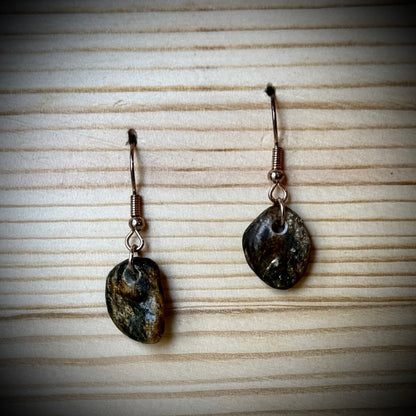 Assorted Vermont River Rock Dangle Earrings