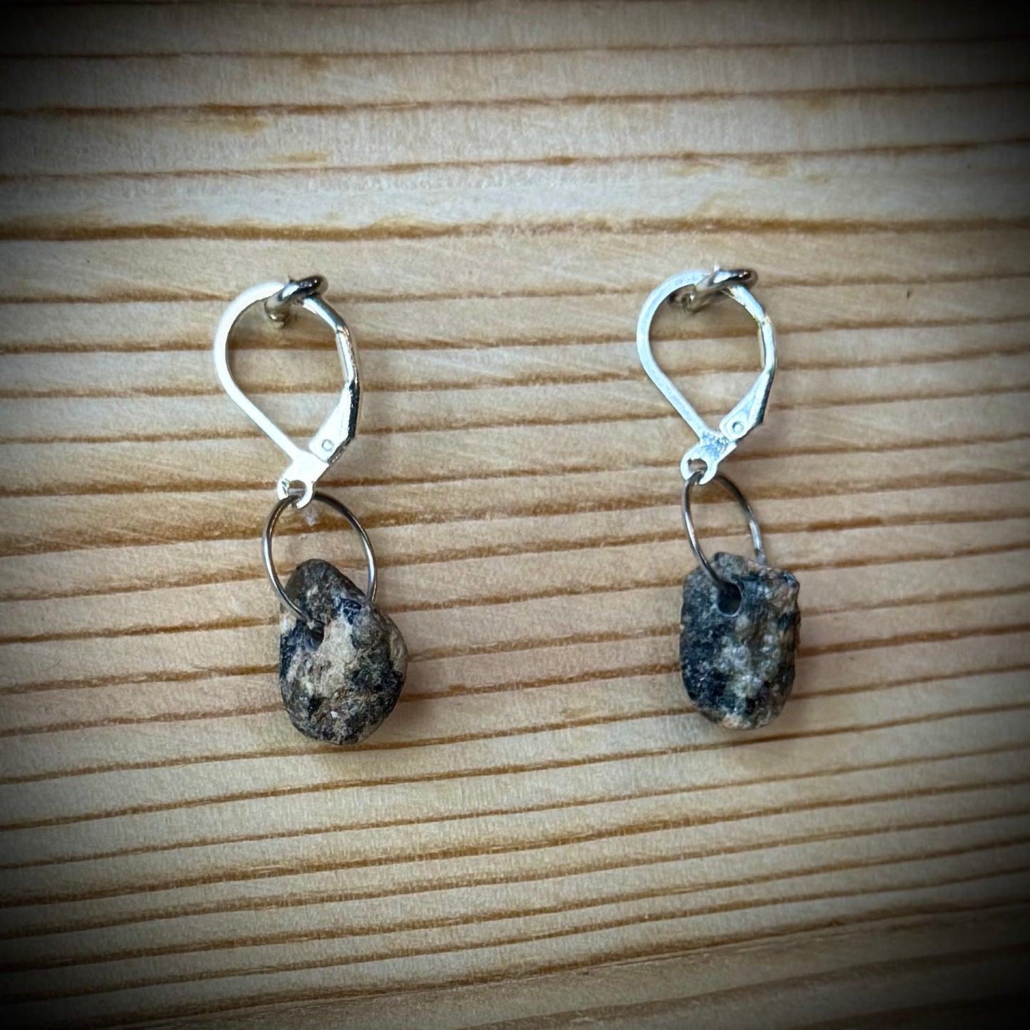 Assorted Vermont River Rock Dangle Earrings