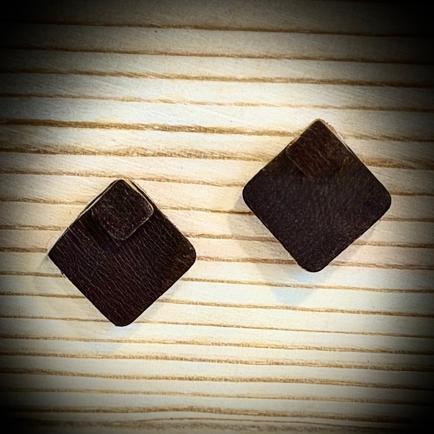 Genuine Leather Post Earrings