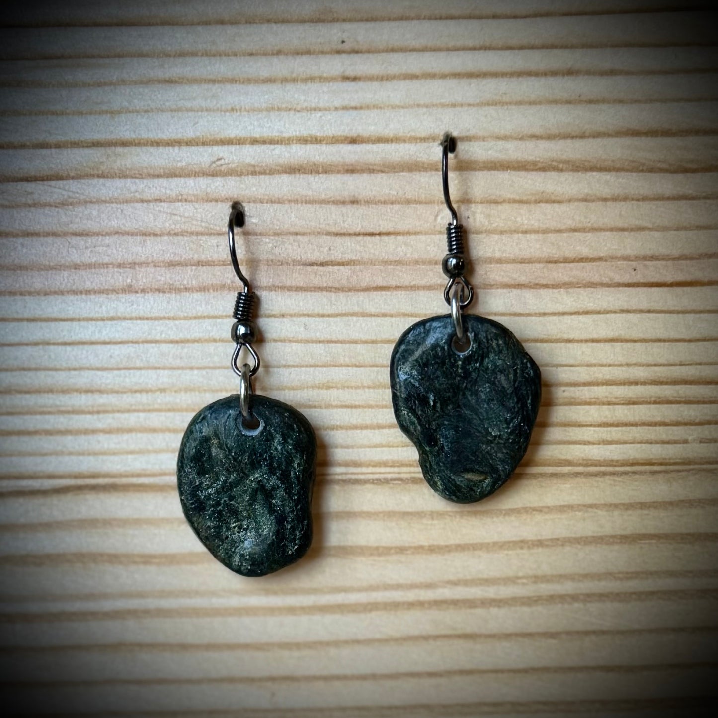Assorted Vermont River Rock Dangle Earrings