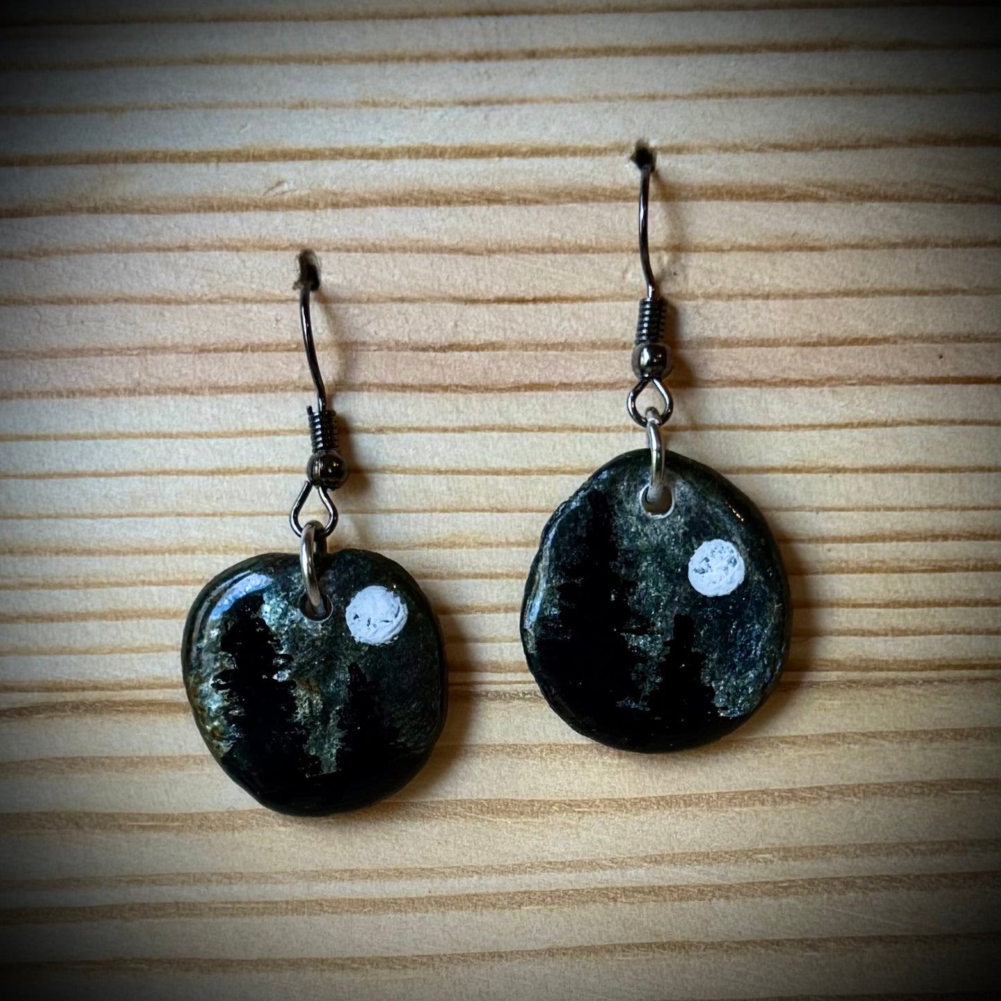 Assorted Vermont River Rock Dangle Earrings
