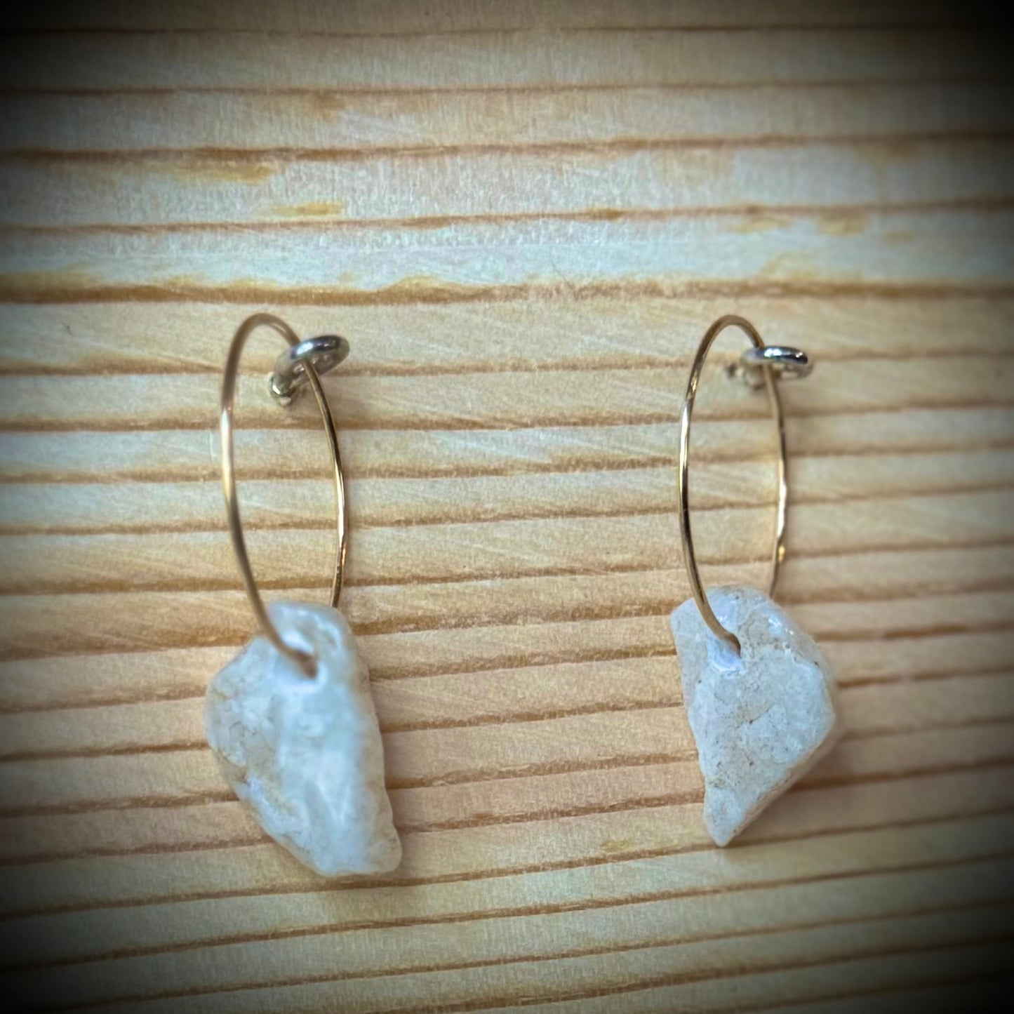 Assorted Vermont River Rock Dangle Earrings
