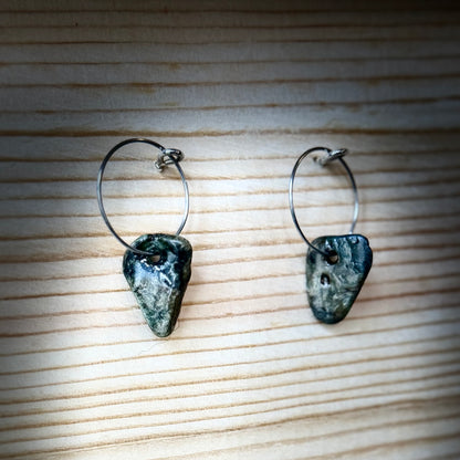 Assorted Vermont River Rock Dangle Earrings
