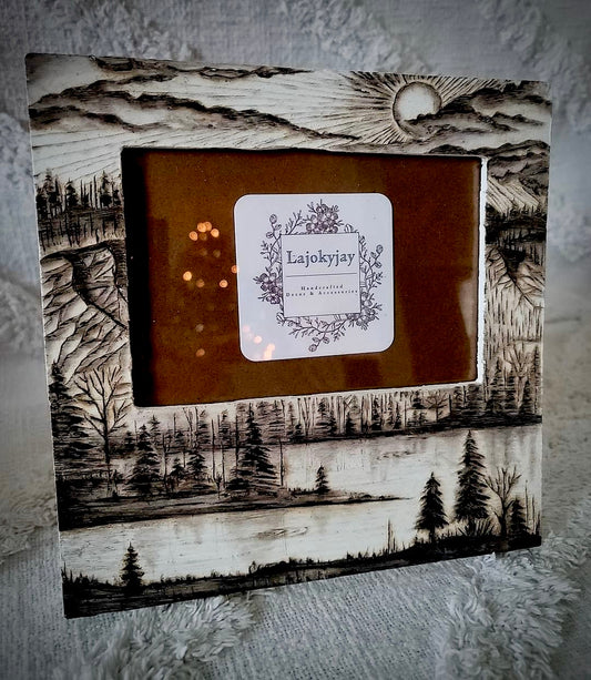 Country Lake Picture Frame