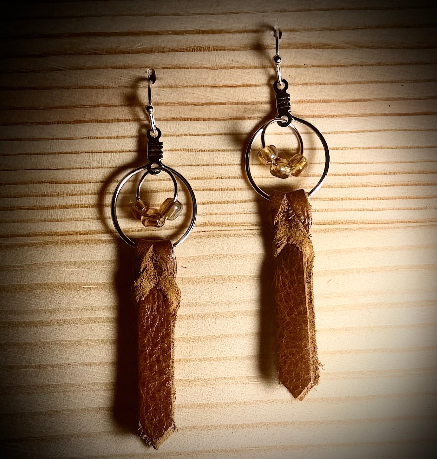Braided or Knot Leather Dangle Earrings — Hoops & Hooks