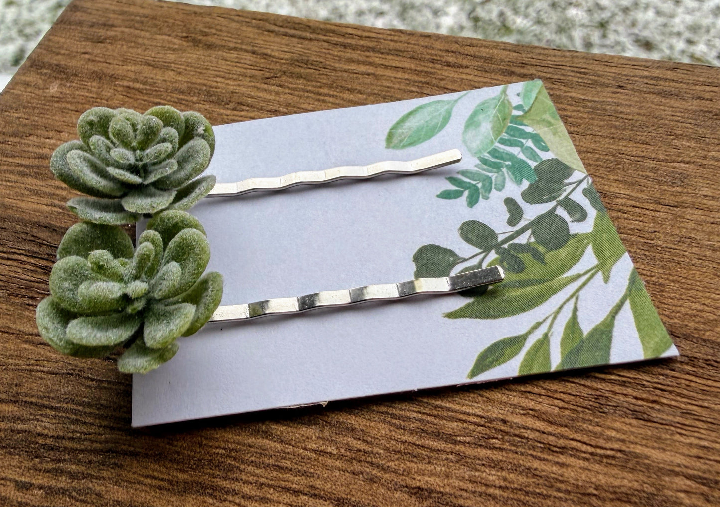 Succulent Bobby Pins