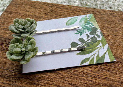 Succulent Bobby Pins