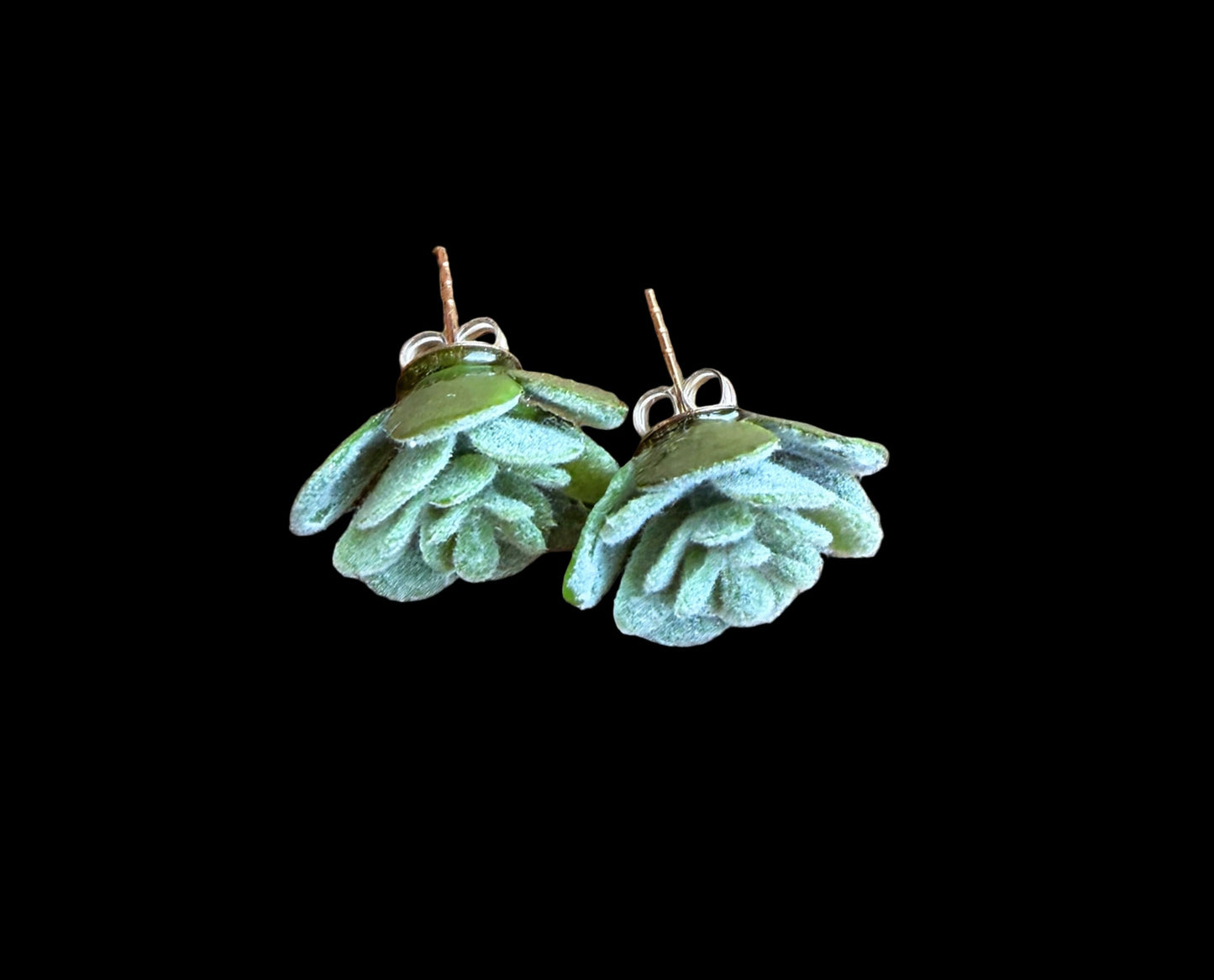 Succulent Post Earrings