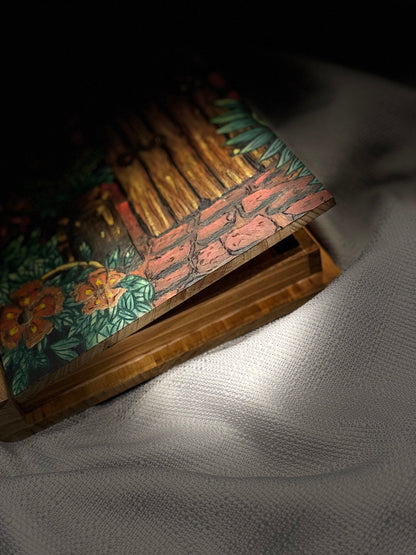 Wood Garden Book Box